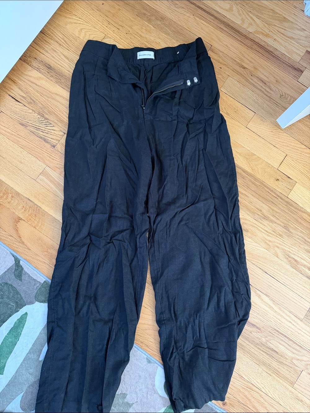 Abercrombie Linen wide leg pants